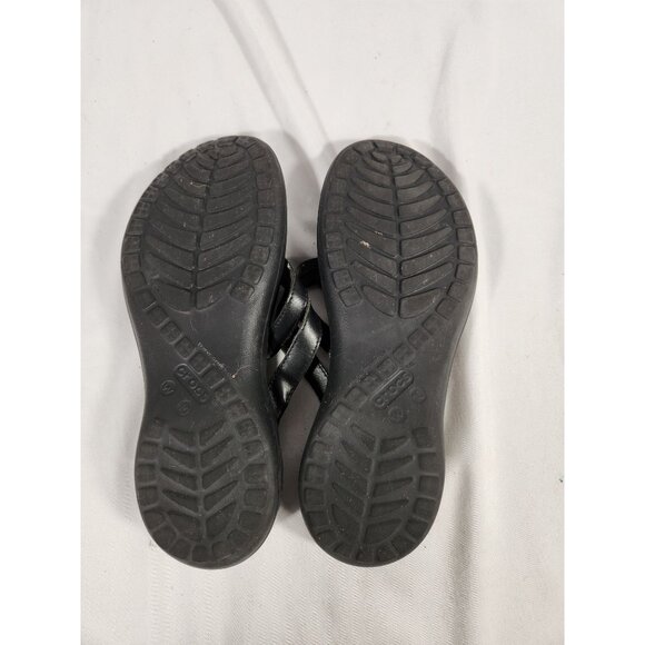 Crocs Womens Fit Flop Sandal Black Comfort Beach 10 - Picture 10 of 11